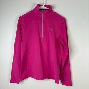 Ralph Lauren RLX Women’s Quarter Zip Pullover Performance Top Size Medium Pink